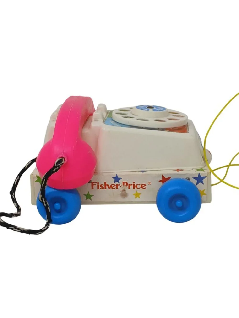 Fisher Price Chatter Phone Pull Toy Telephone Model Vintage 1985 #I-12